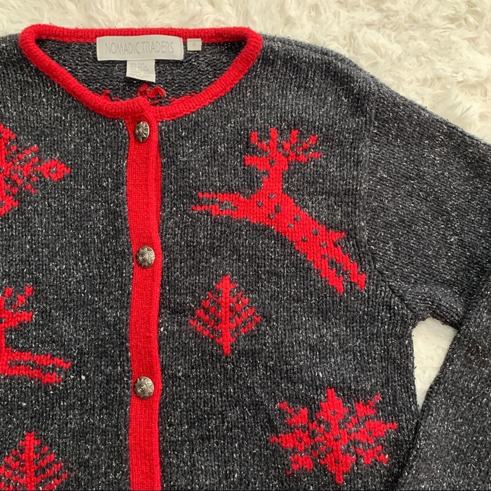 Nomadic Traders Gray Winter Sweater Small - image 2